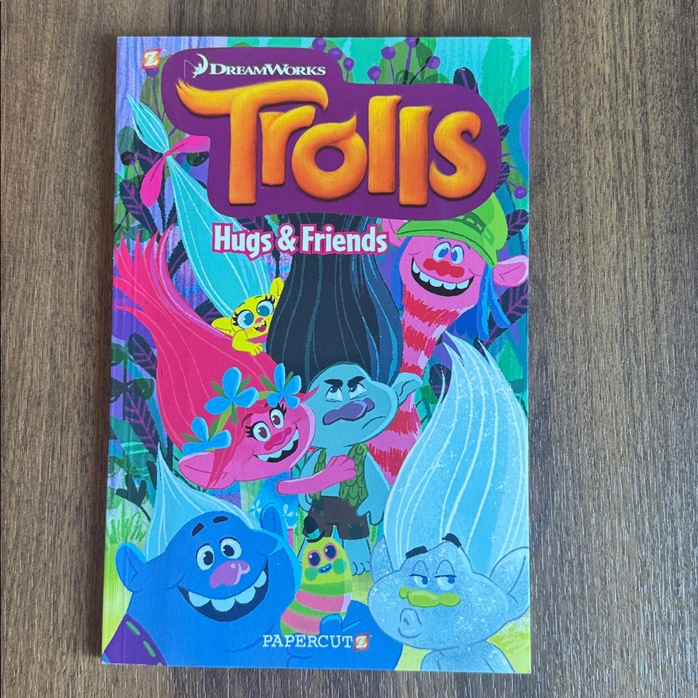 Trolls Hugs & Friends Book - comic book style